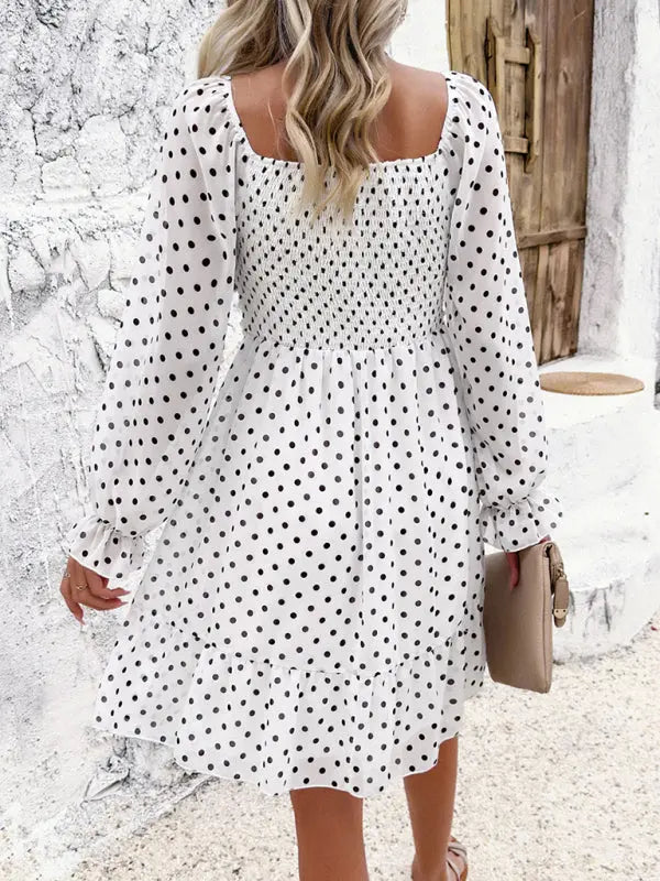 Blue Zone Planet | spring and summer polka dot dress BLUE ZONE PLANET
