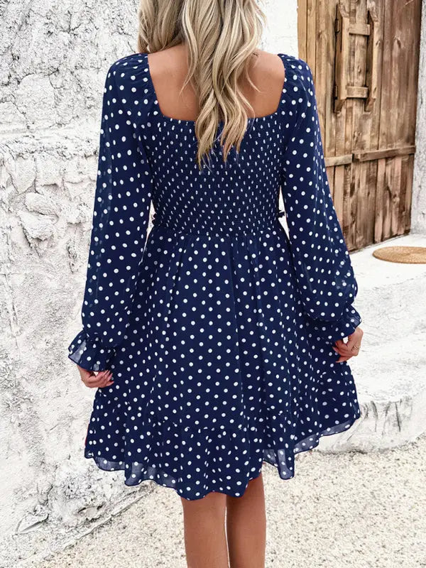 Blue Zone Planet | spring and summer polka dot dress BLUE ZONE PLANET