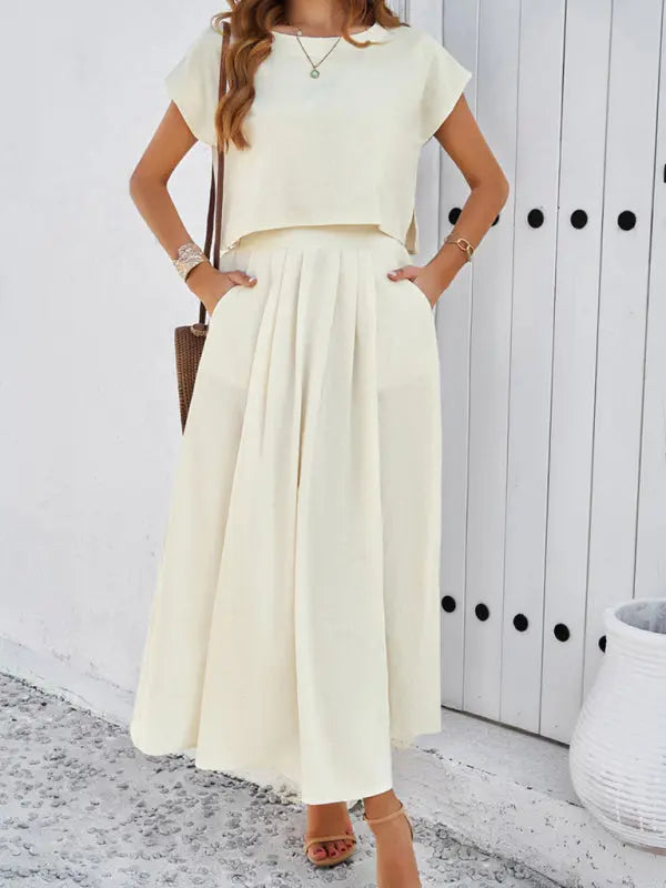 Blue Zone Planet | spring and summer sleeveless top and long skirt suit BLUE ZONE PLANET