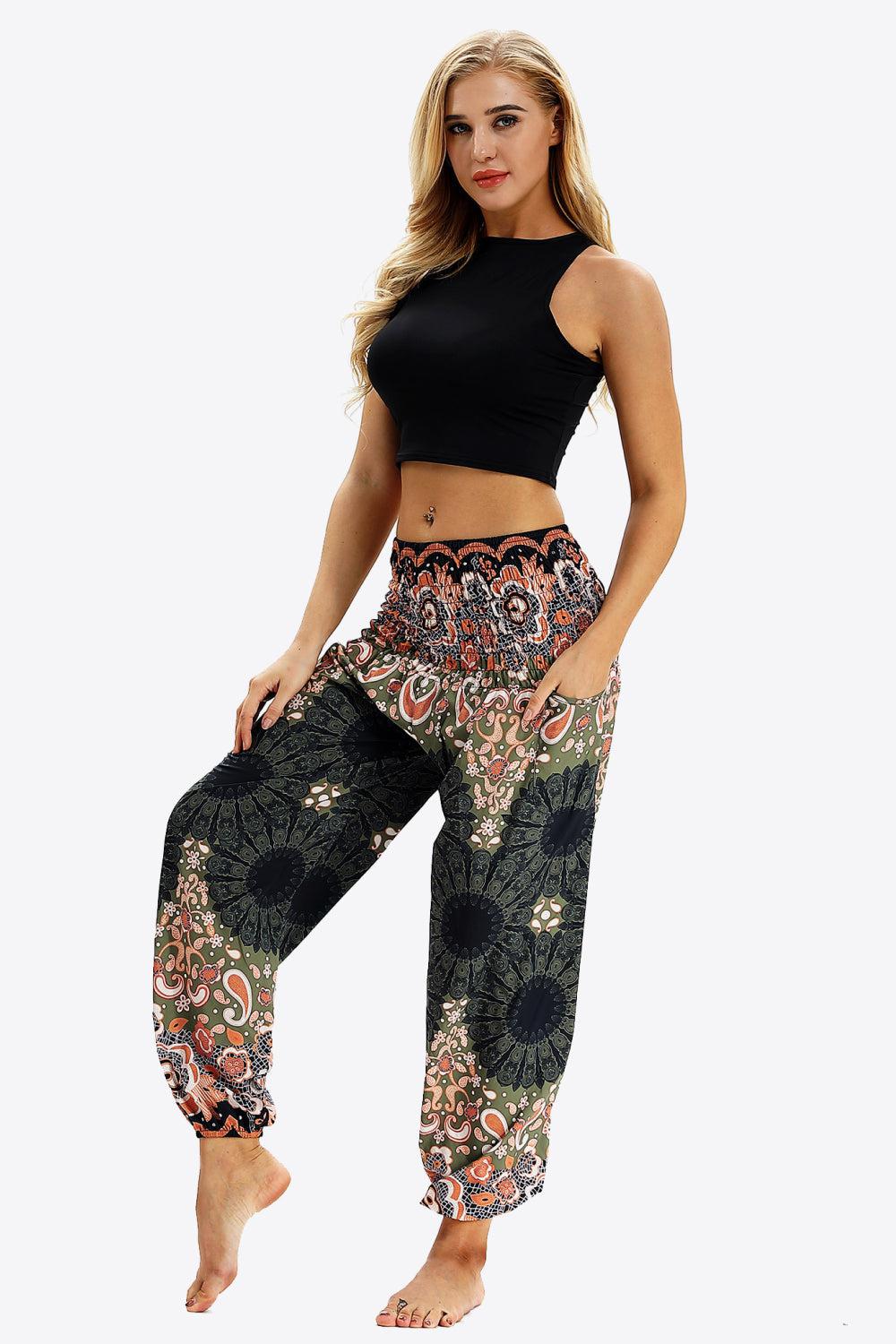 Bohemian Makes Me Wonder Printed Pants BLUE ZONE PLANET