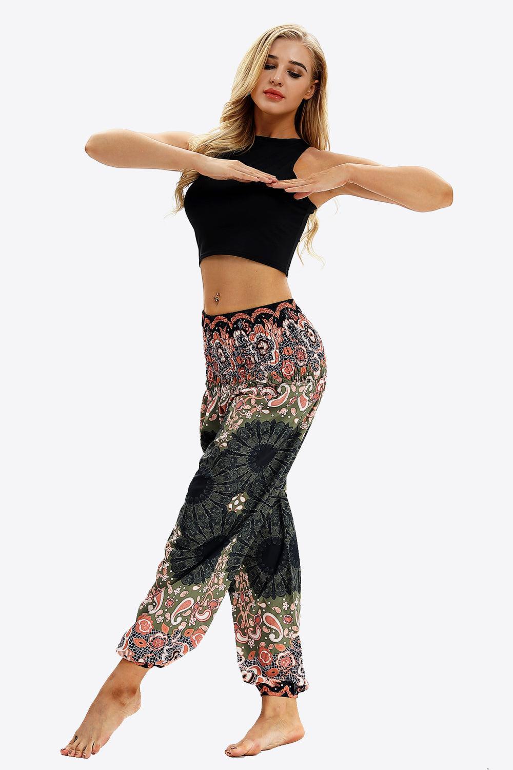 Bohemian Makes Me Wonder Printed Pants BLUE ZONE PLANET