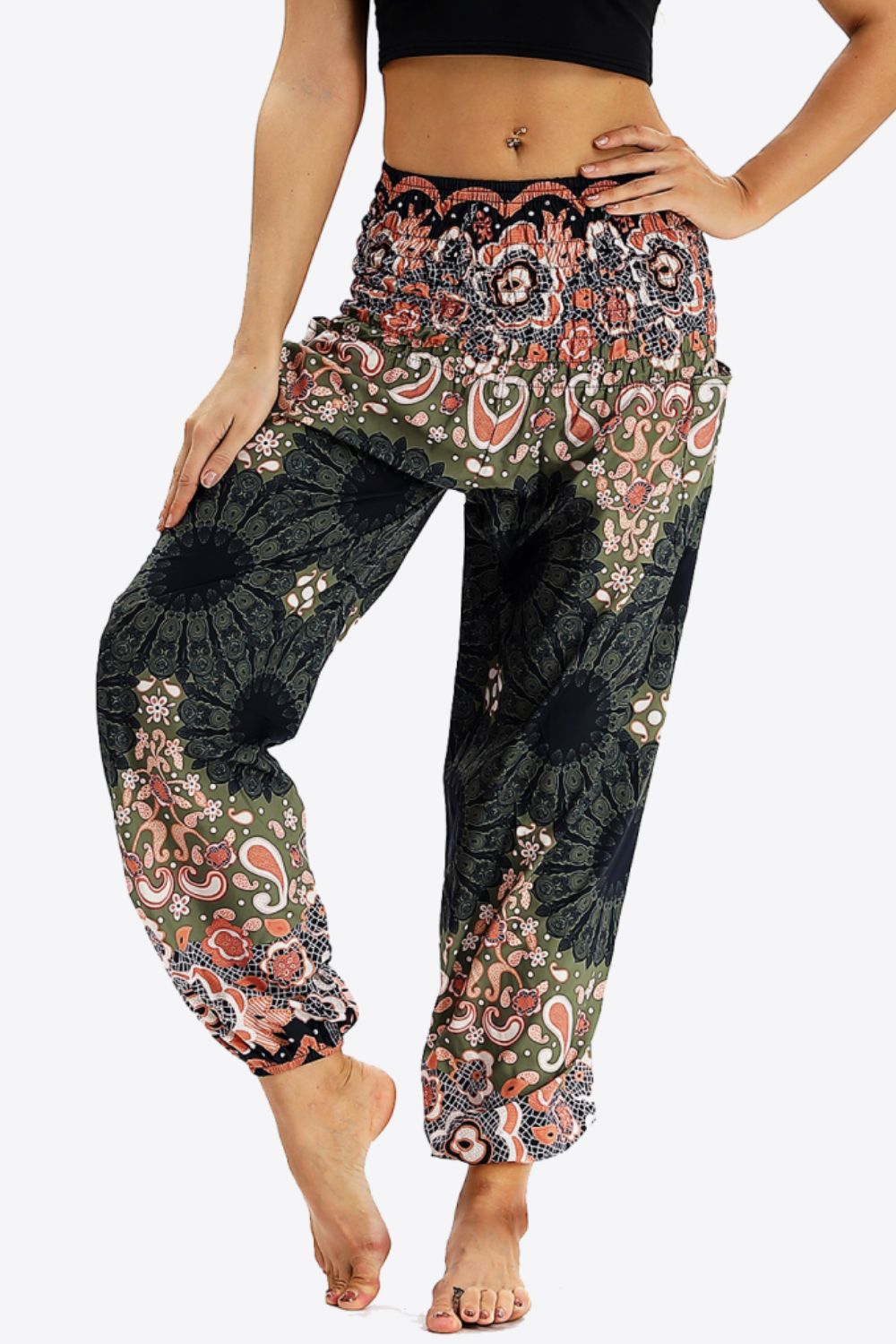 Bohemian Makes Me Wonder Printed Pants BLUE ZONE PLANET