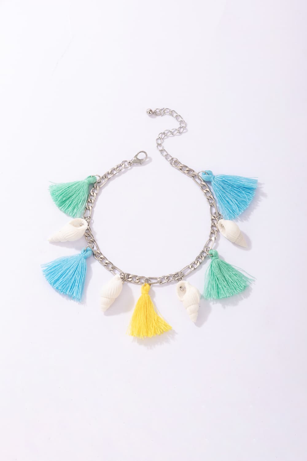 Bohemian Style Tassel Anklet BLUE ZONE PLANET