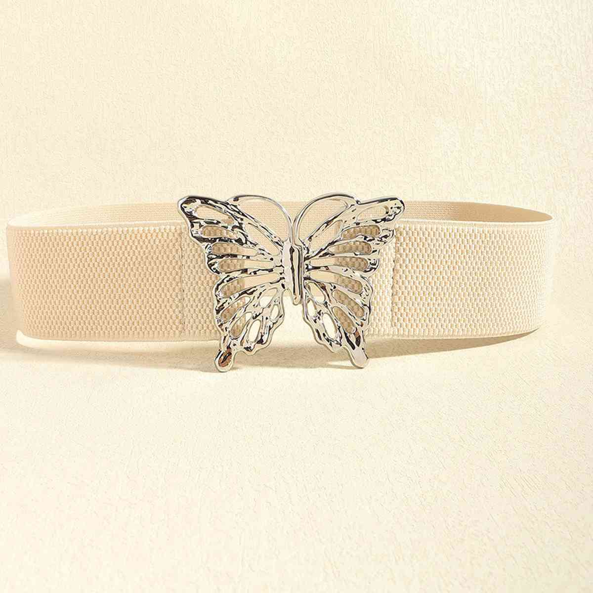 Butterfly Alloy Buckle Elastic Belt BLUE ZONE PLANET