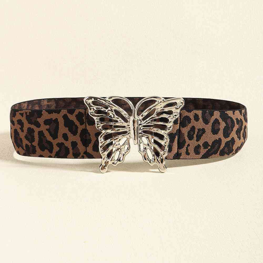 Butterfly Alloy Buckle Elastic Belt BLUE ZONE PLANET