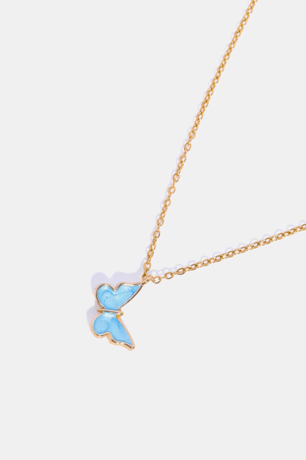Butterfly Pendant Copper 14K Gold-Plated Necklace BLUE ZONE PLANET