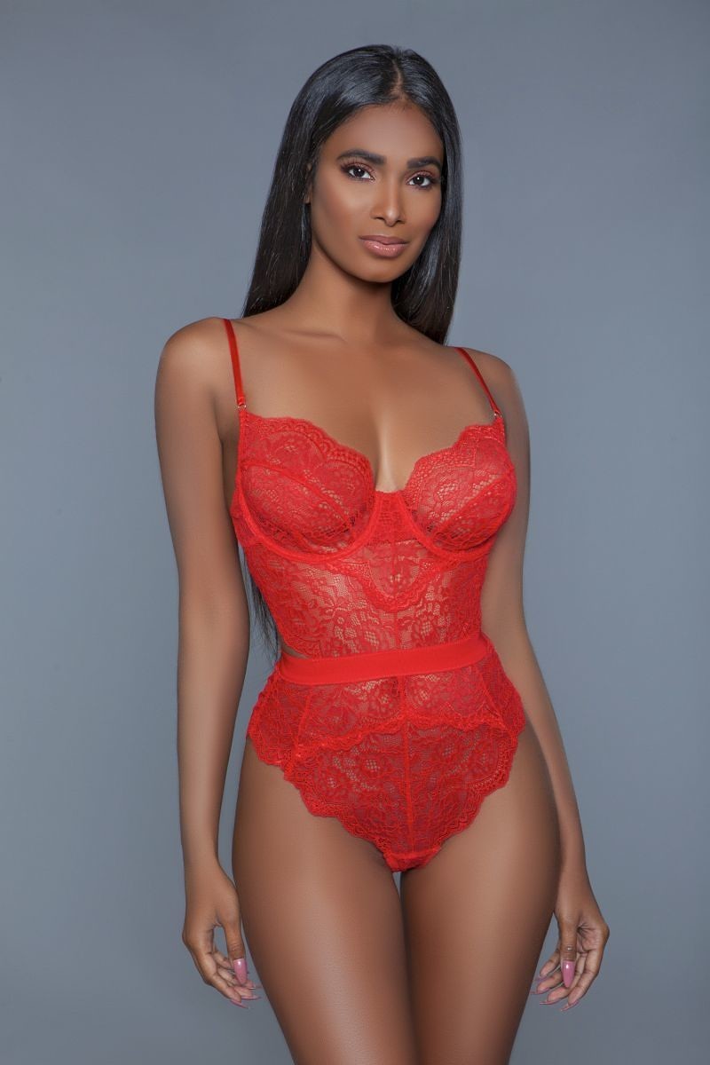 Blue Zone Planet | Clara's One Piece Non-padded Cups With Modern Cut-out Details. Hook And Eye Fastenings. Adjustable Straps Blue Zone Planet