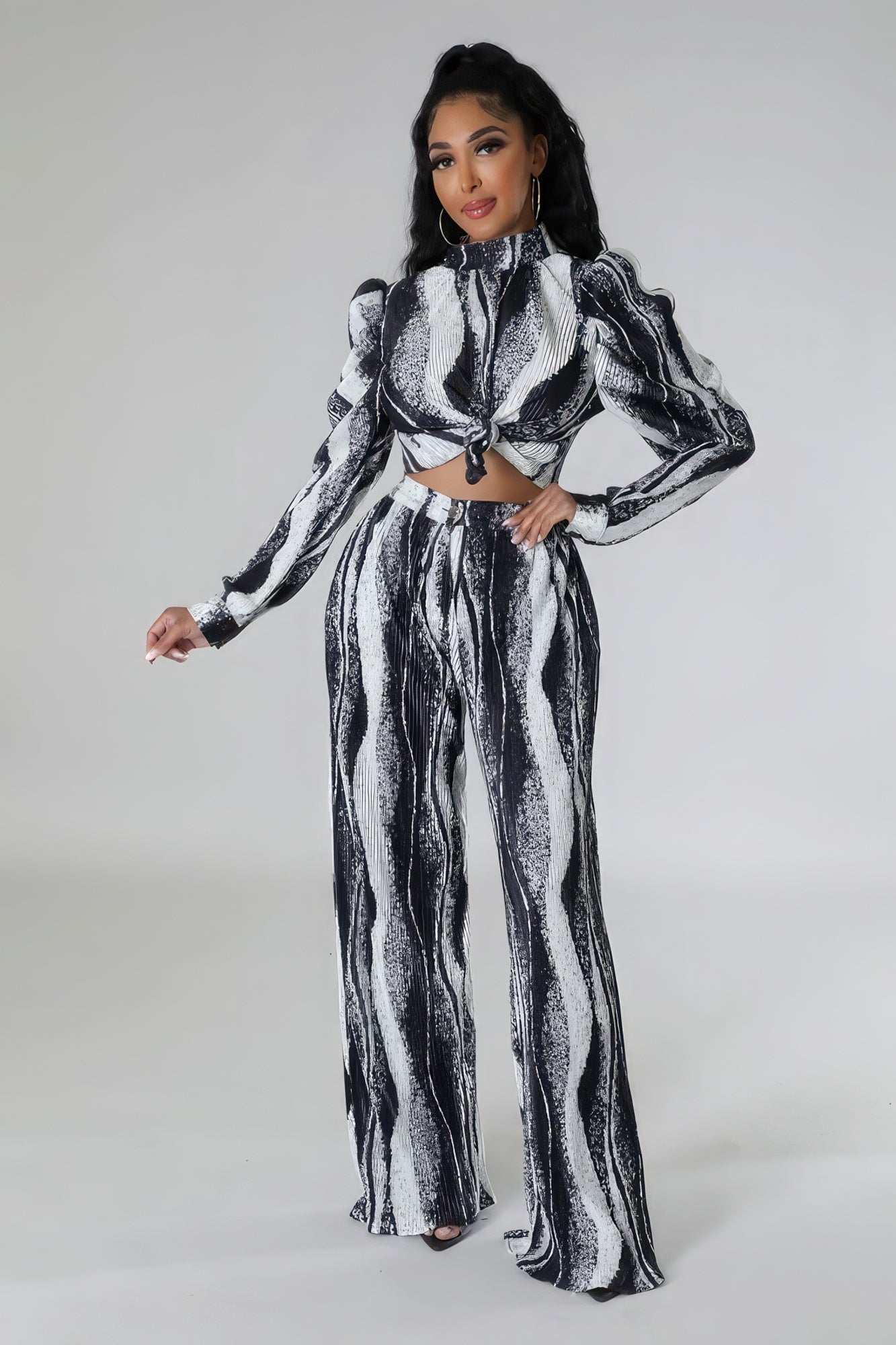 Blue Zone Planet | Non-stretch Two-piece Set Blue Zone Planet