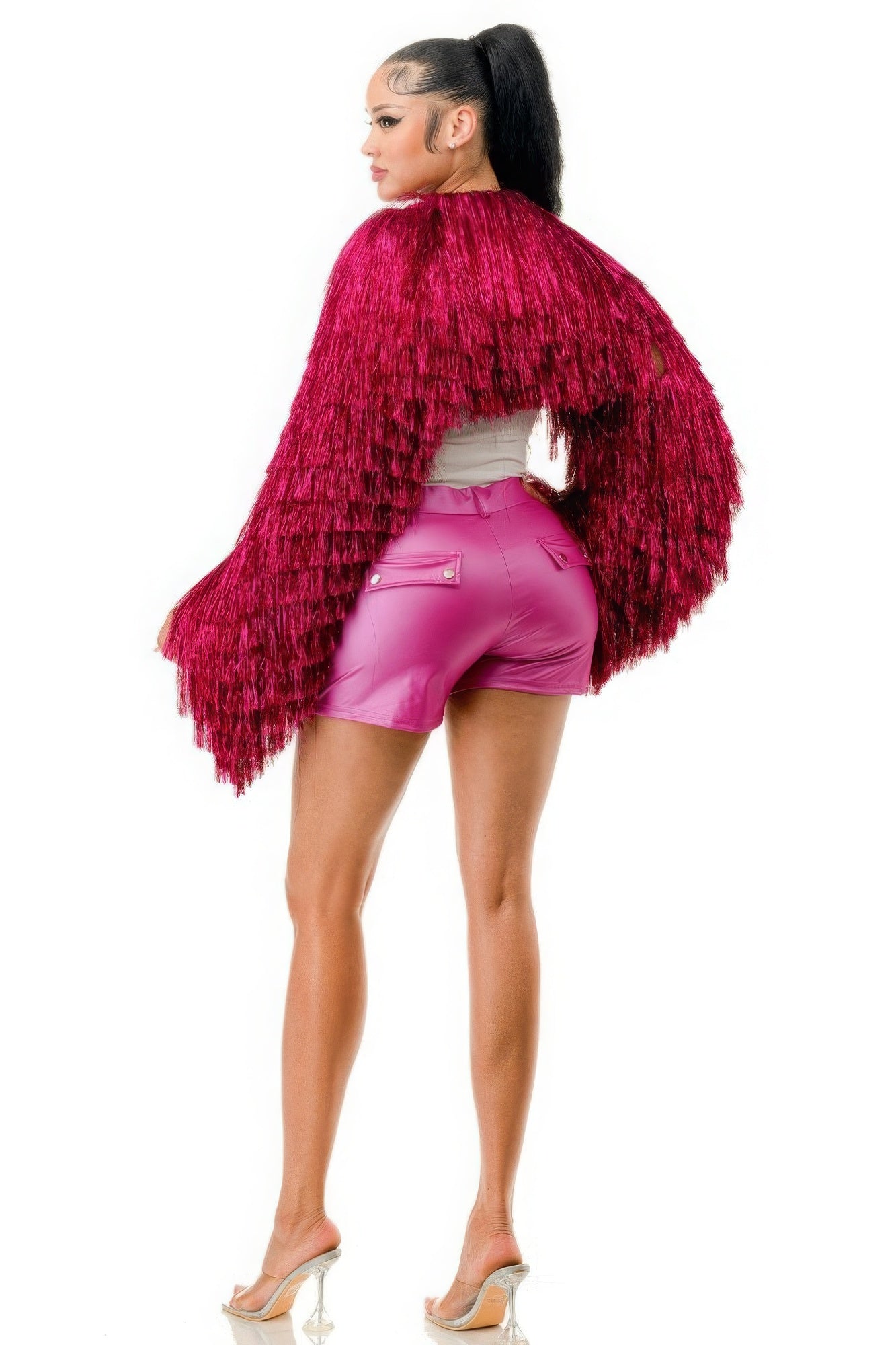 Blue Zone Planet | Nova's Metallic Tinsel Bolero Blue Zone Planet