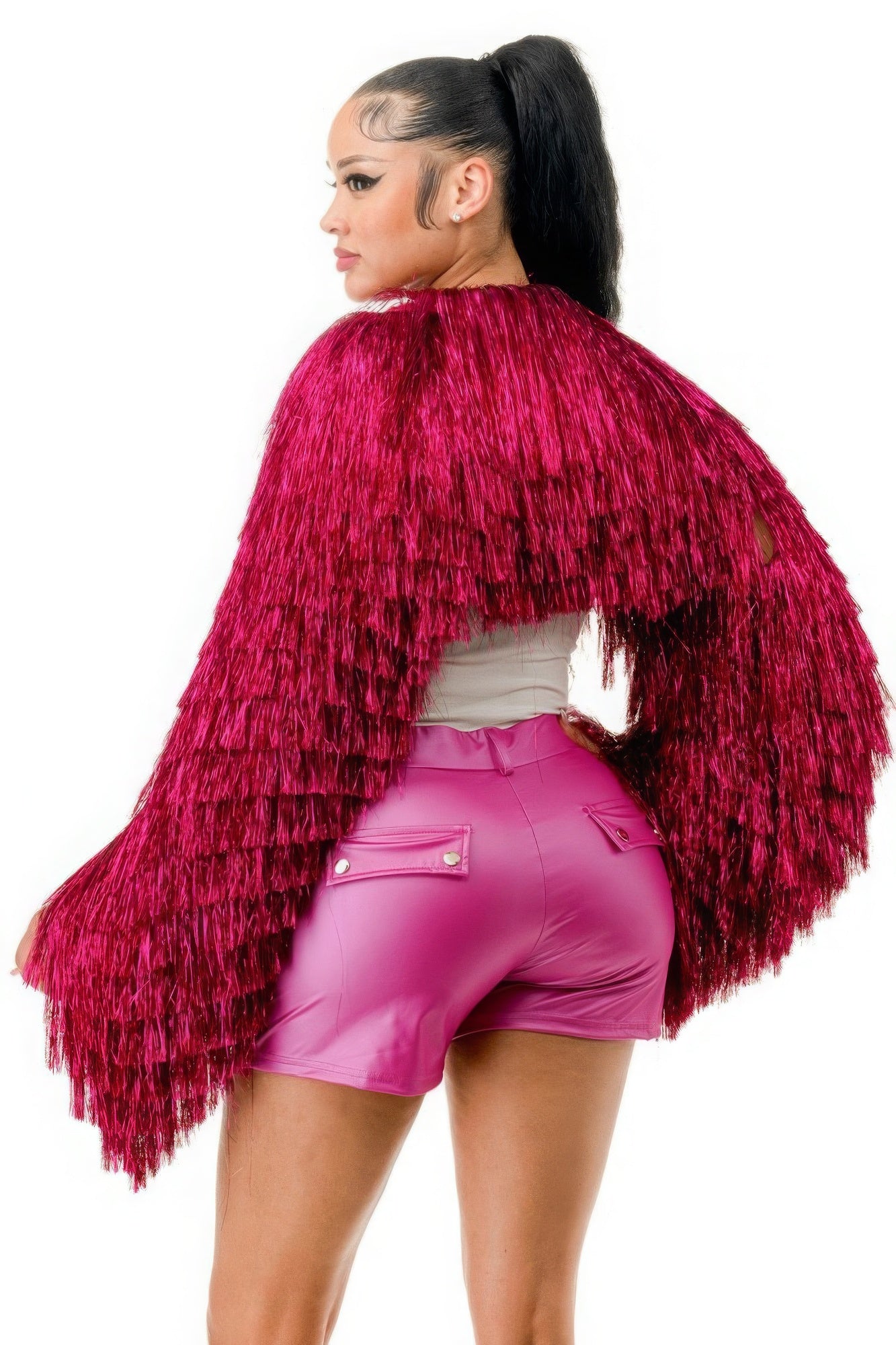 Blue Zone Planet | Nova's Metallic Tinsel Bolero Blue Zone Planet