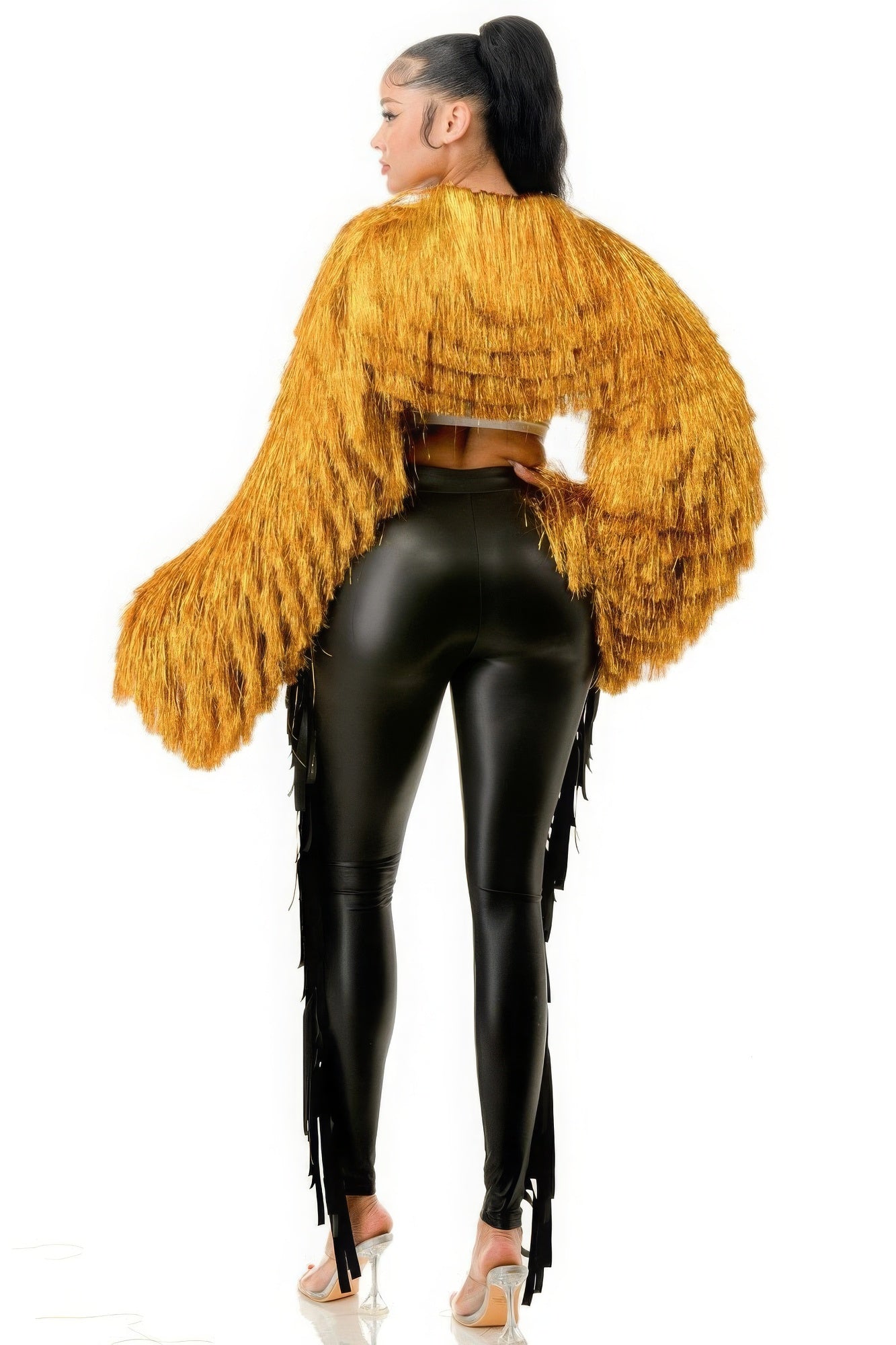 Blue Zone Planet | Nova's Metallic Tinsel Bolero Blue Zone Planet
