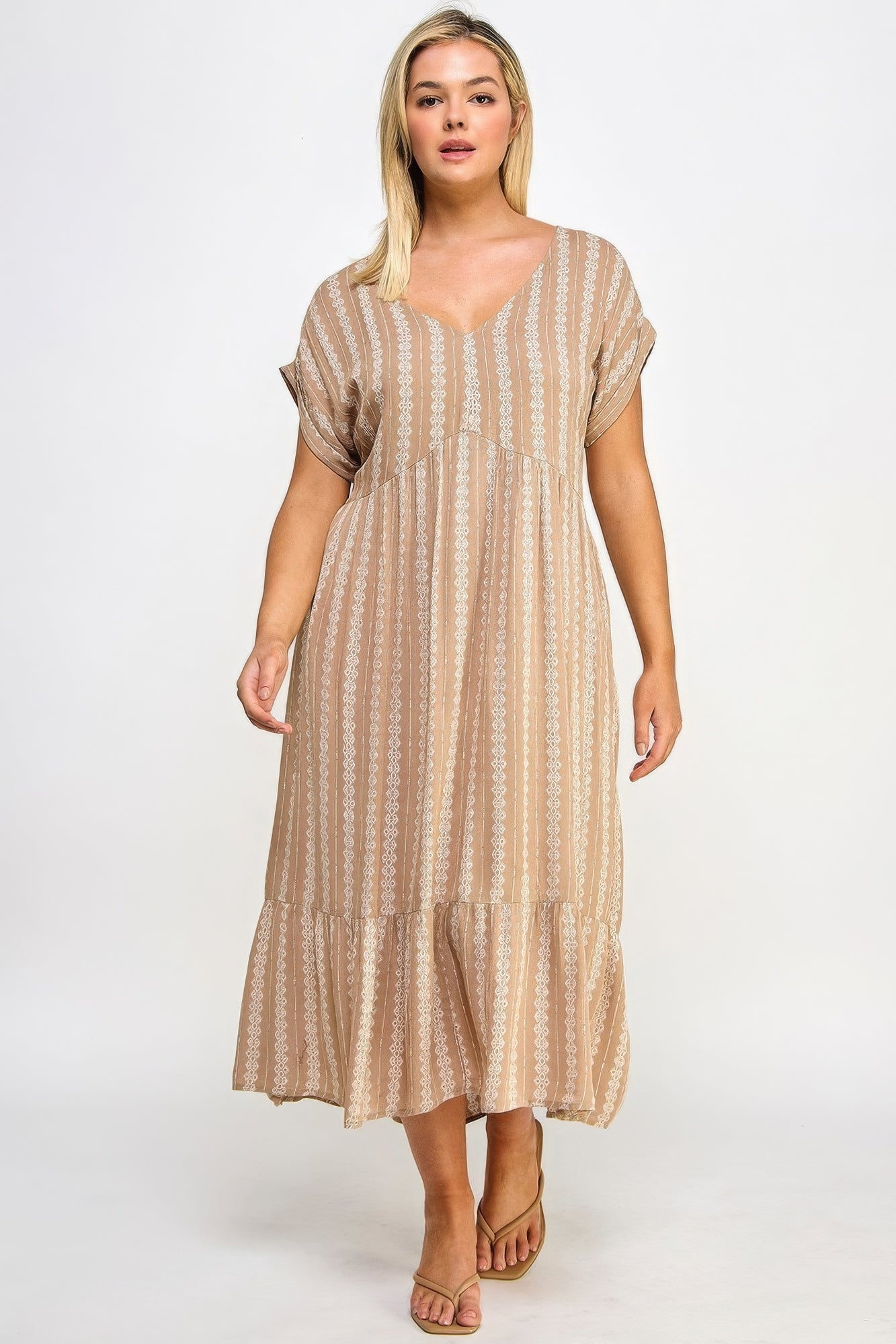 Blue Zone Planet | Boho Maxi Dress with Slip Blue Zone Planet