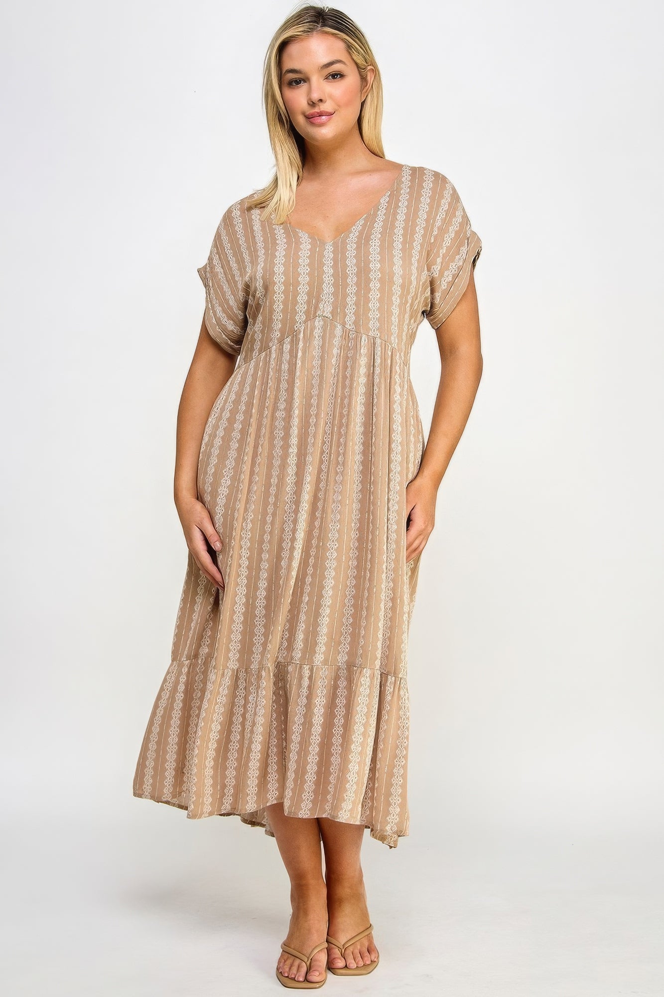 Blue Zone Planet | Boho Maxi Dress with Slip Blue Zone Planet