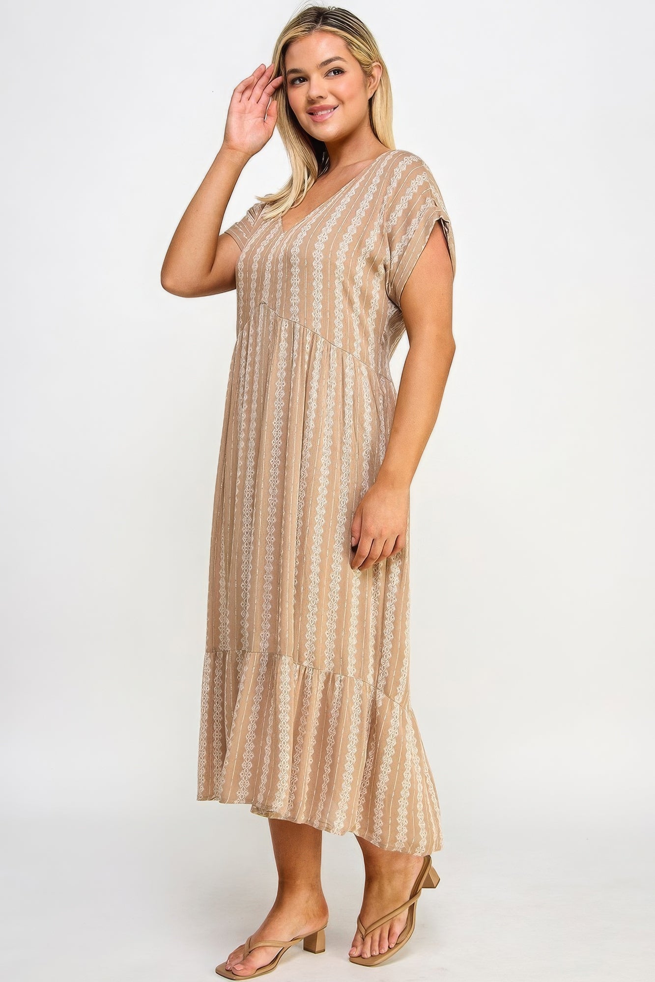 Blue Zone Planet | Boho Maxi Dress with Slip Blue Zone Planet
