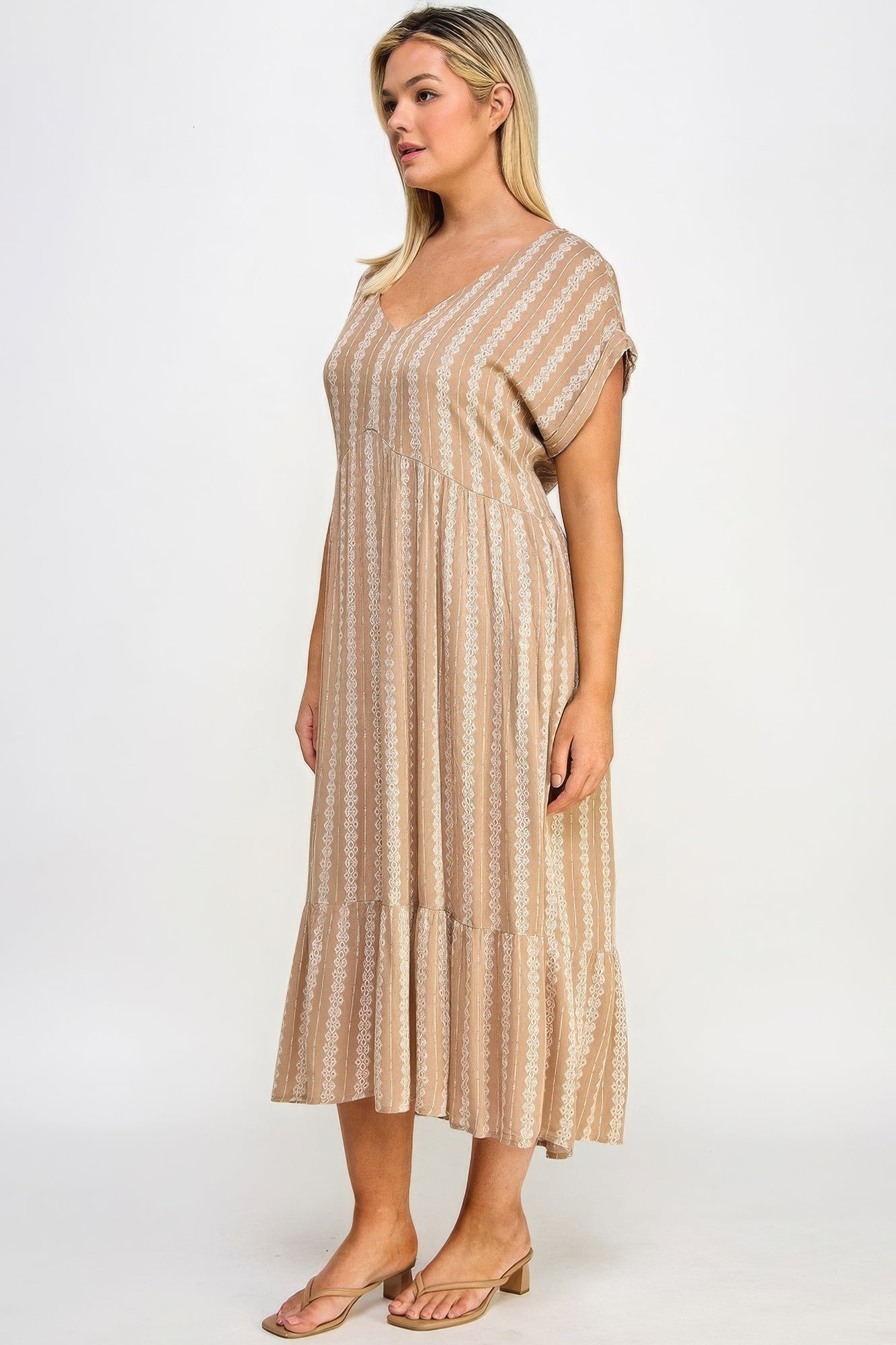 Blue Zone Planet | Boho Maxi Dress with Slip Blue Zone Planet