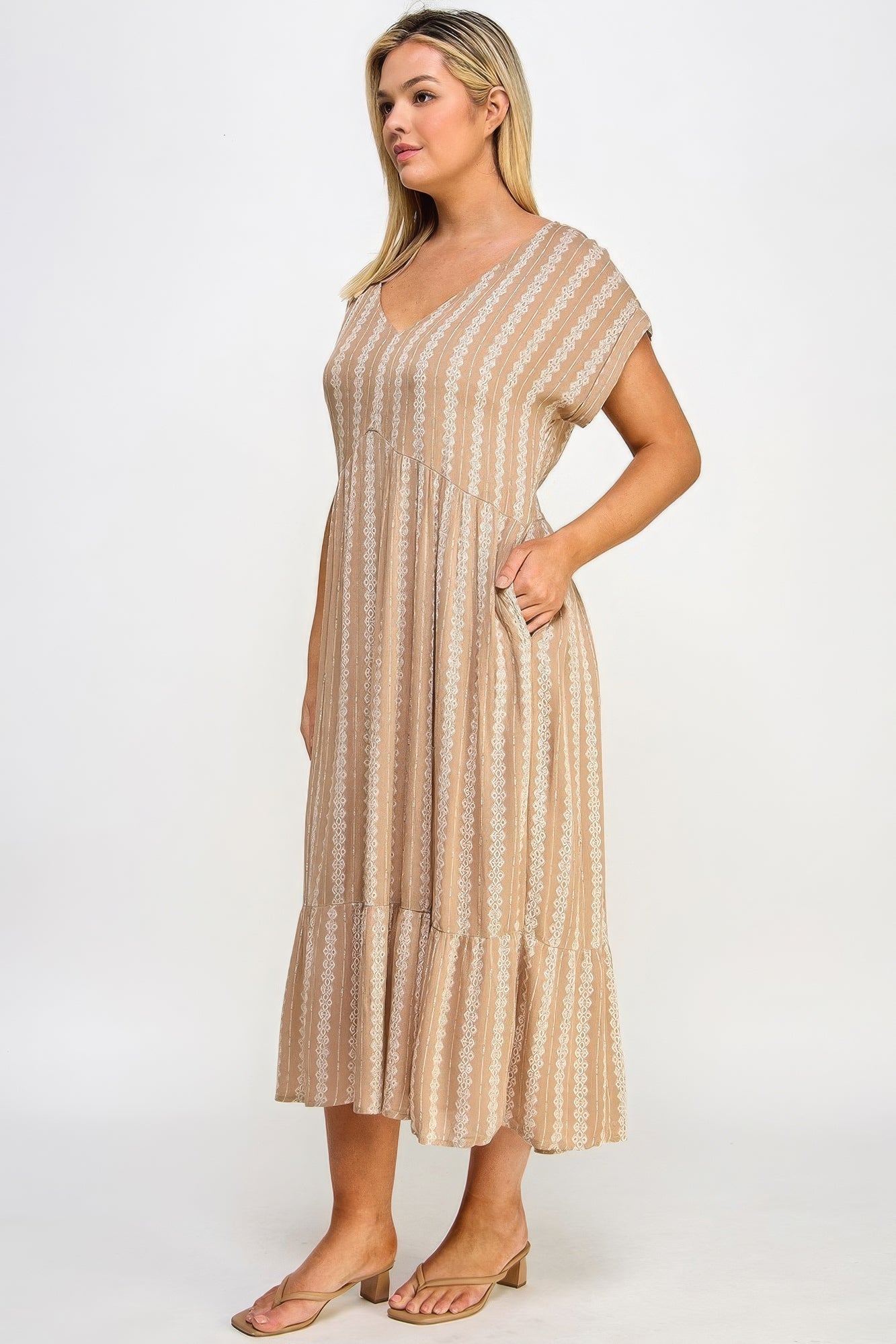 Blue Zone Planet | Boho Maxi Dress with Slip Blue Zone Planet