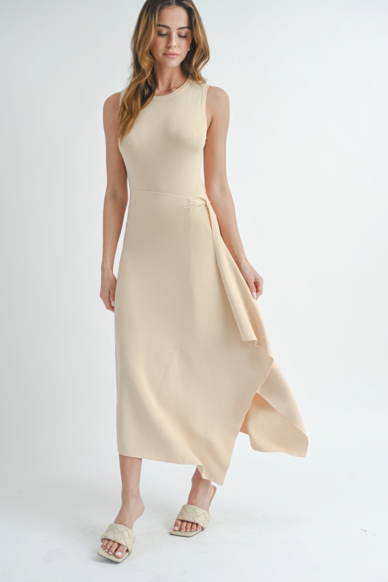Blue Zone Planet | Maxi Dress With Slit Blue Zone Planet