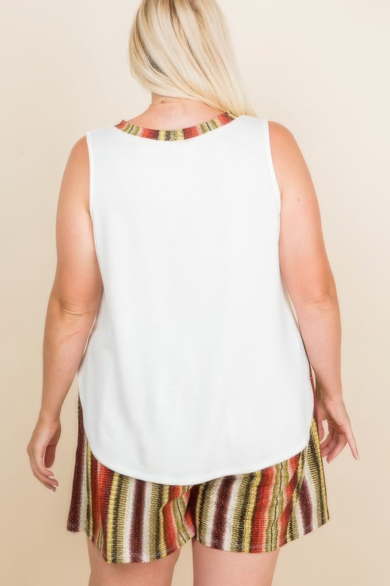 Blue Zone Planet | Plus Size Solid Sleeveless French Terry Tank Top Blue Zone Planet