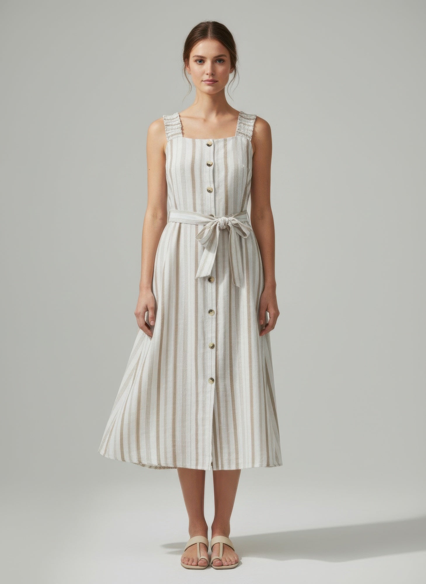 Mlle Gabrielle Striped Dress – Blue Zone Planet