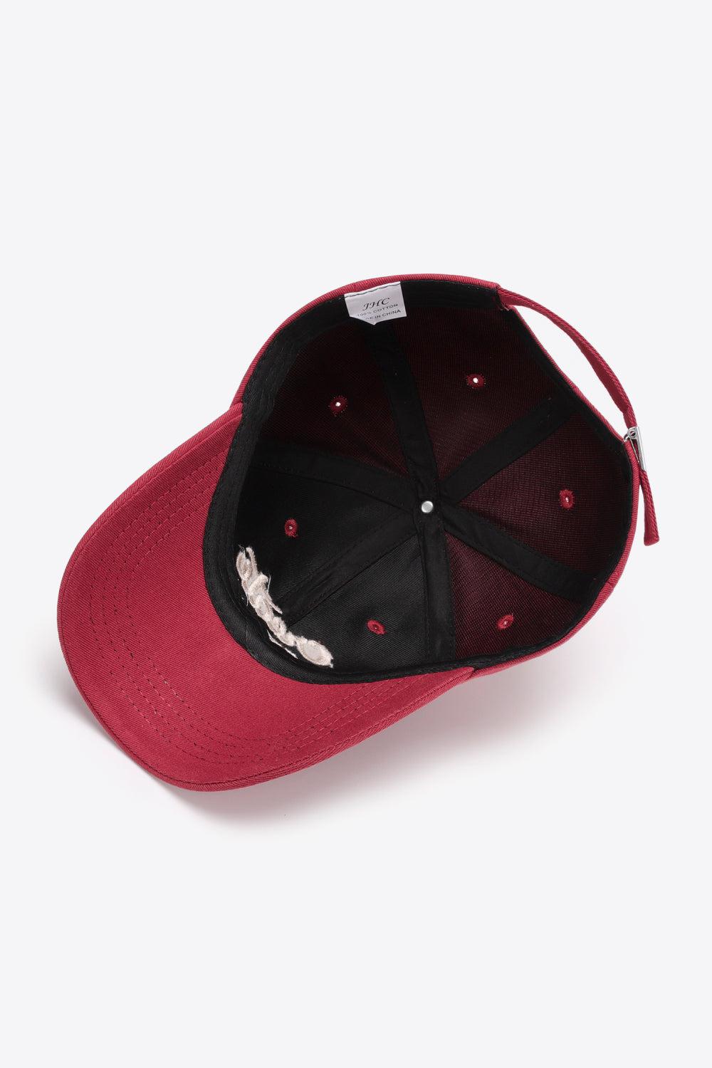 CREATE NEW LIFE Adjustable Cotton Baseball Cap BLUE ZONE PLANET