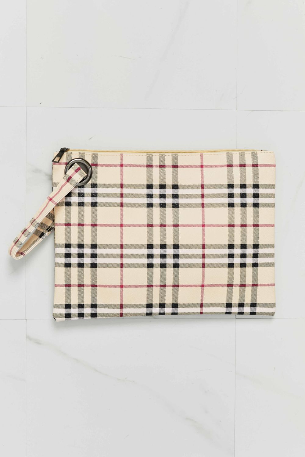 Carry Your Love Plaid Wristlet BLUE ZONE PLANET
