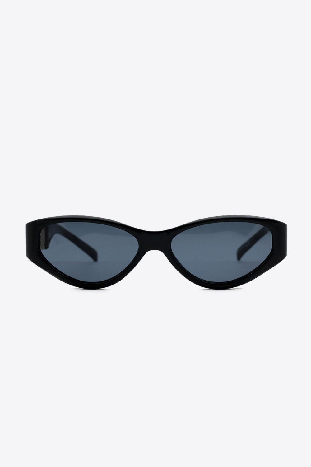 Chain Detail Temple Cat Eye Sunglasses BLUE ZONE PLANET