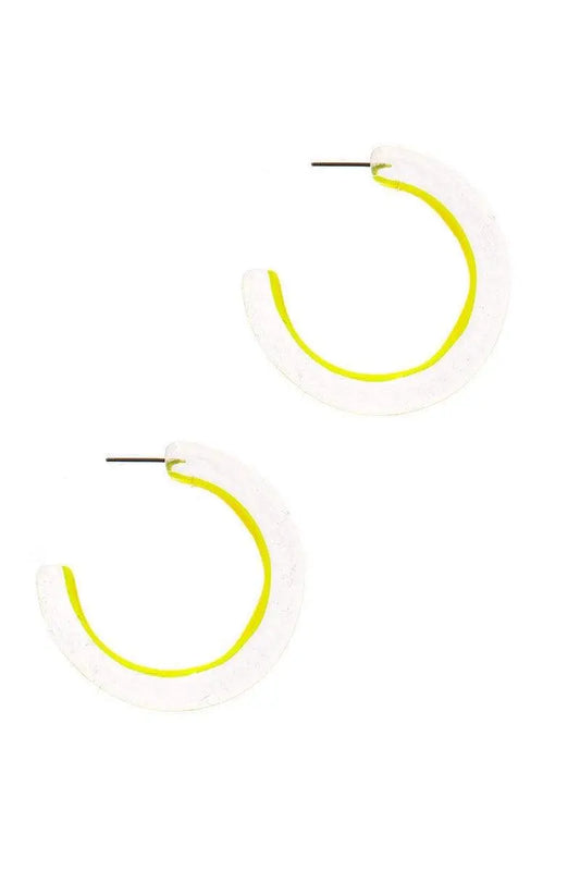 Chic Transparent Hoop Earring Blue Zone Planet