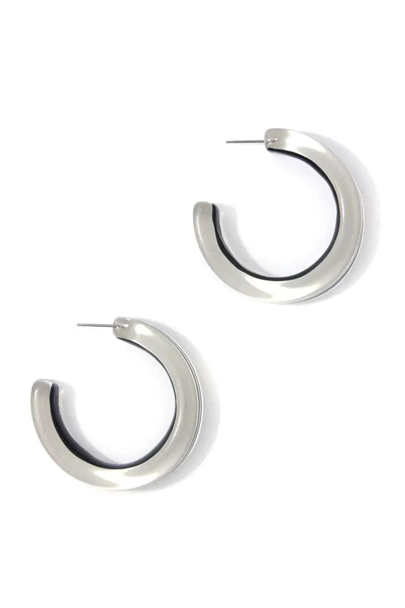 Chic Transparent Hoop Earring Blue Zone Planet