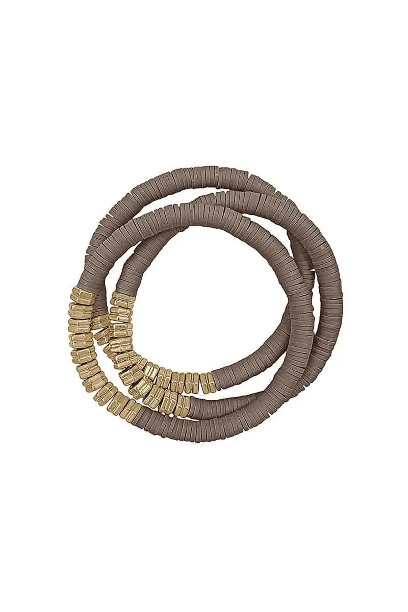 Choco-Twist Bead Stretchable Bracelets Blue Zone Planet