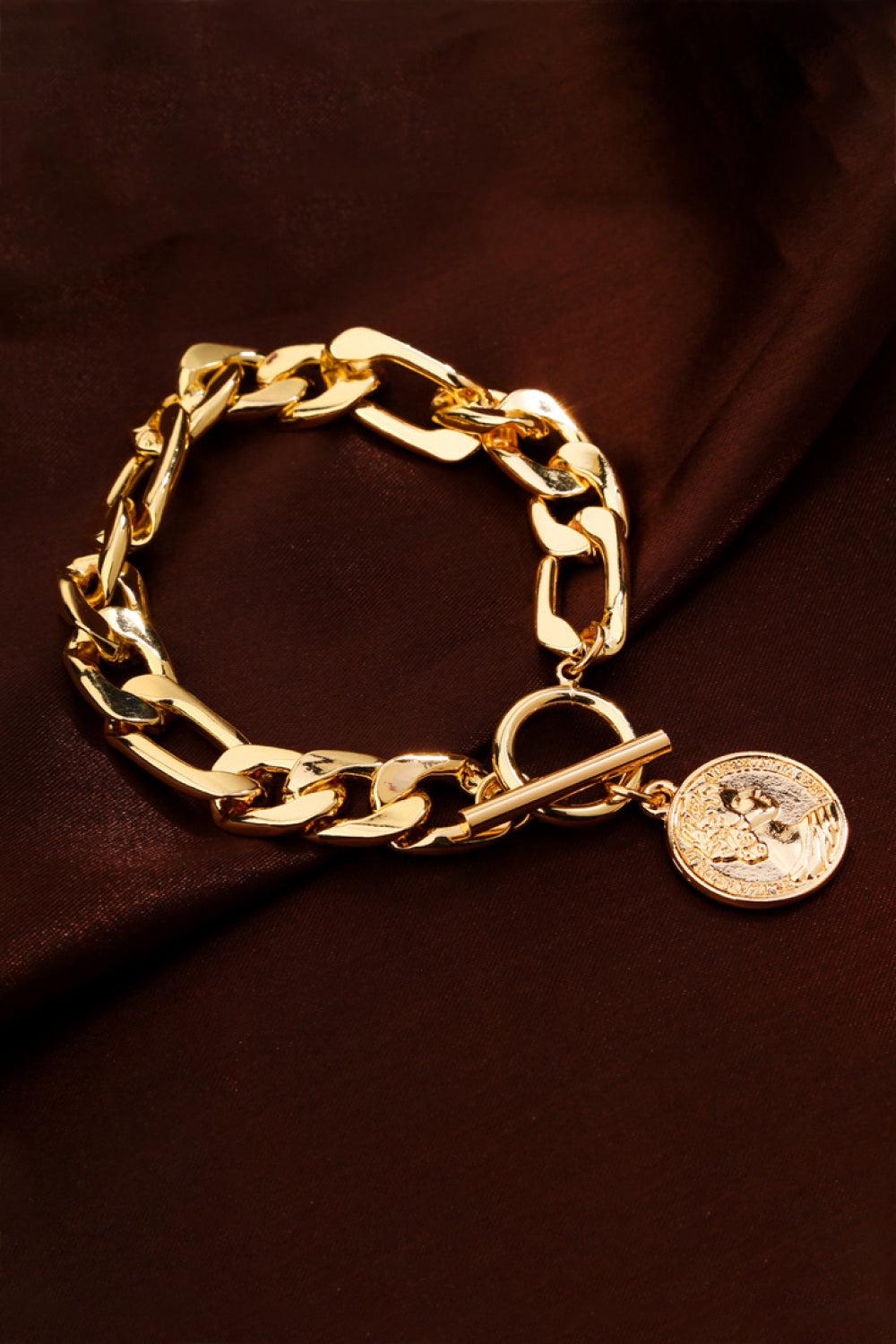 Chunky Chain Toggle Clasp Bracelet BLUE ZONE PLANET