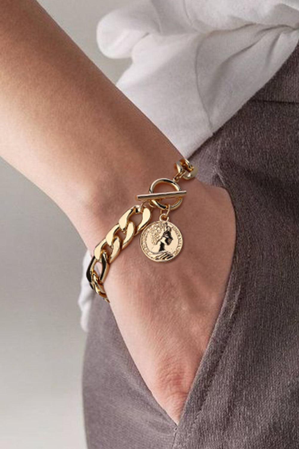 Chunky Chain Toggle Clasp Bracelet BLUE ZONE PLANET
