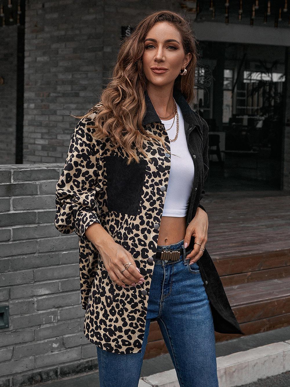 Collared Neck Contrast Color Dropped Shoulder Shirt BLUE ZONE PLANET
