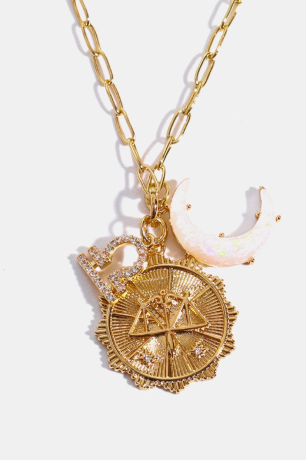 Constellation and Moon Pendant Copper Necklace BLUE ZONE PLANET