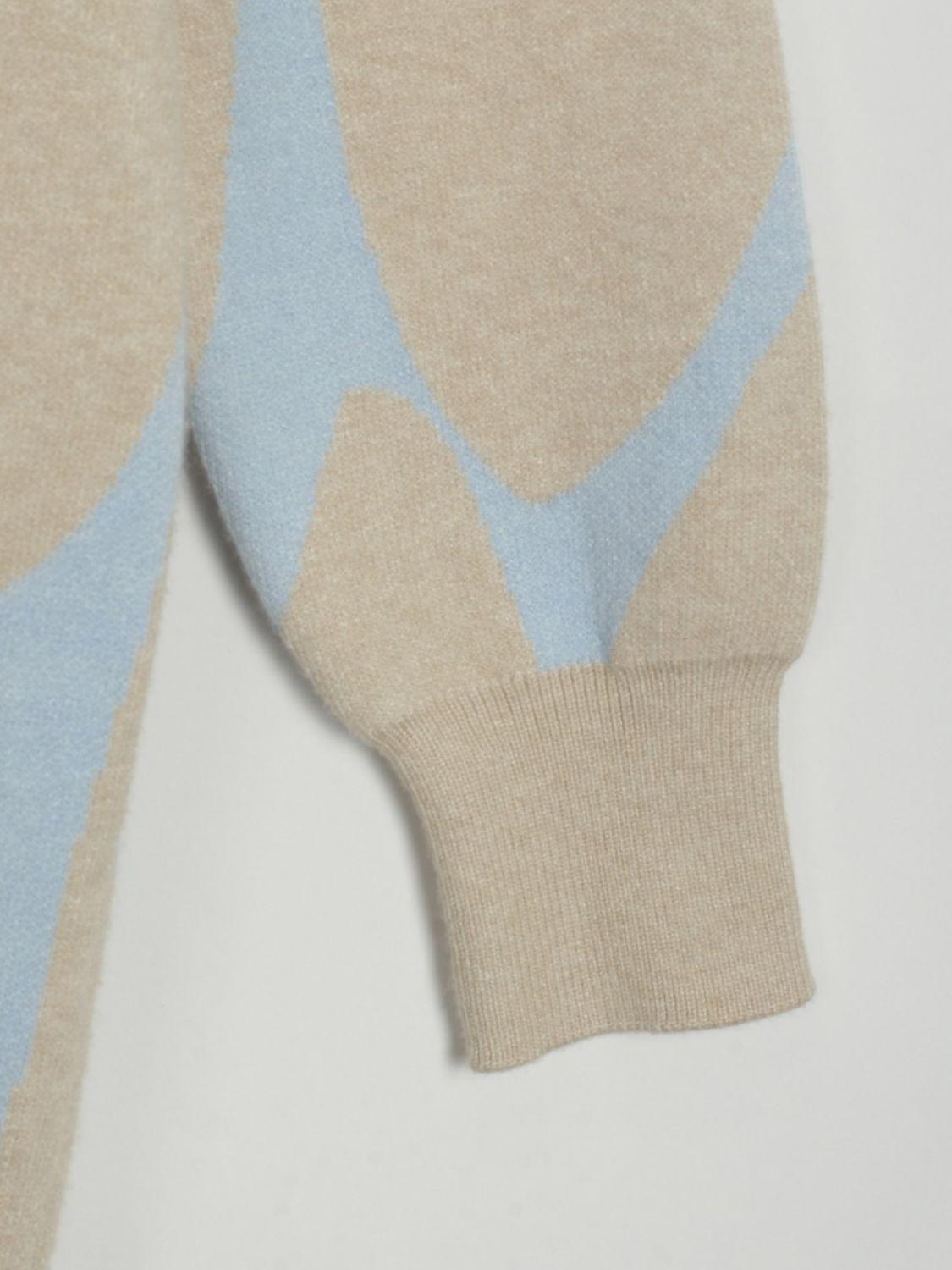 Blue Zone Planet | Contrast Mock Neck Sweater Dress BLUE ZONE PLANET