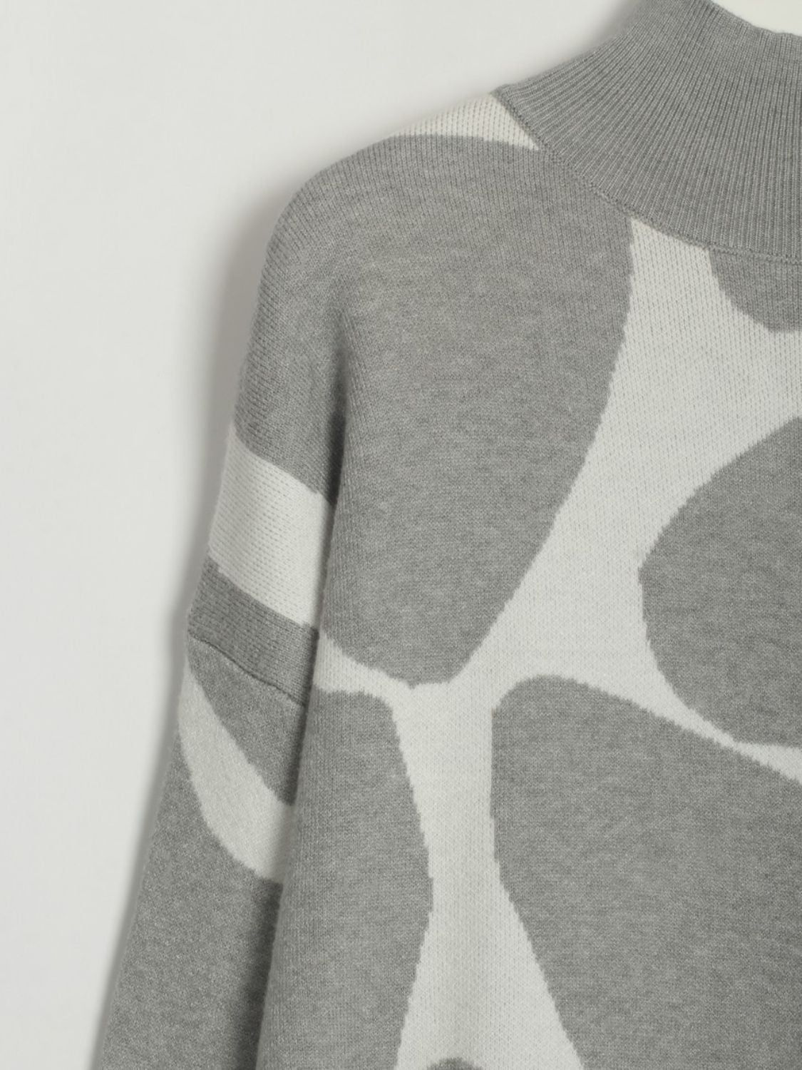 Blue Zone Planet | Contrast Mock Neck Sweater Dress BLUE ZONE PLANET