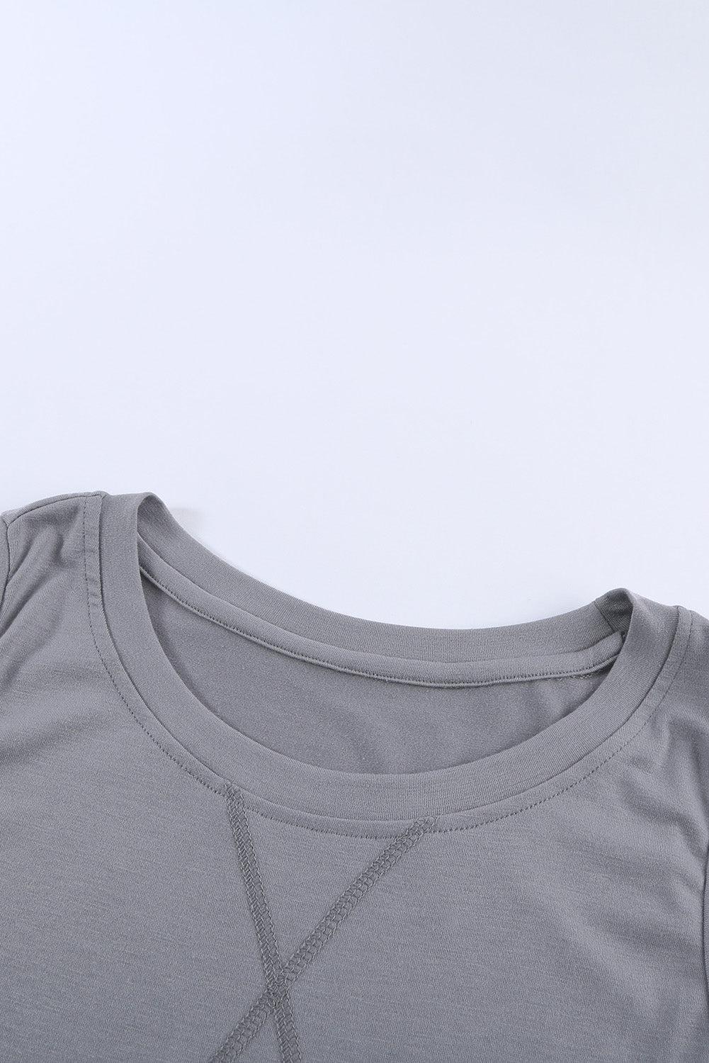 Contrast Round Neck Tank Top BLUE ZONE PLANET