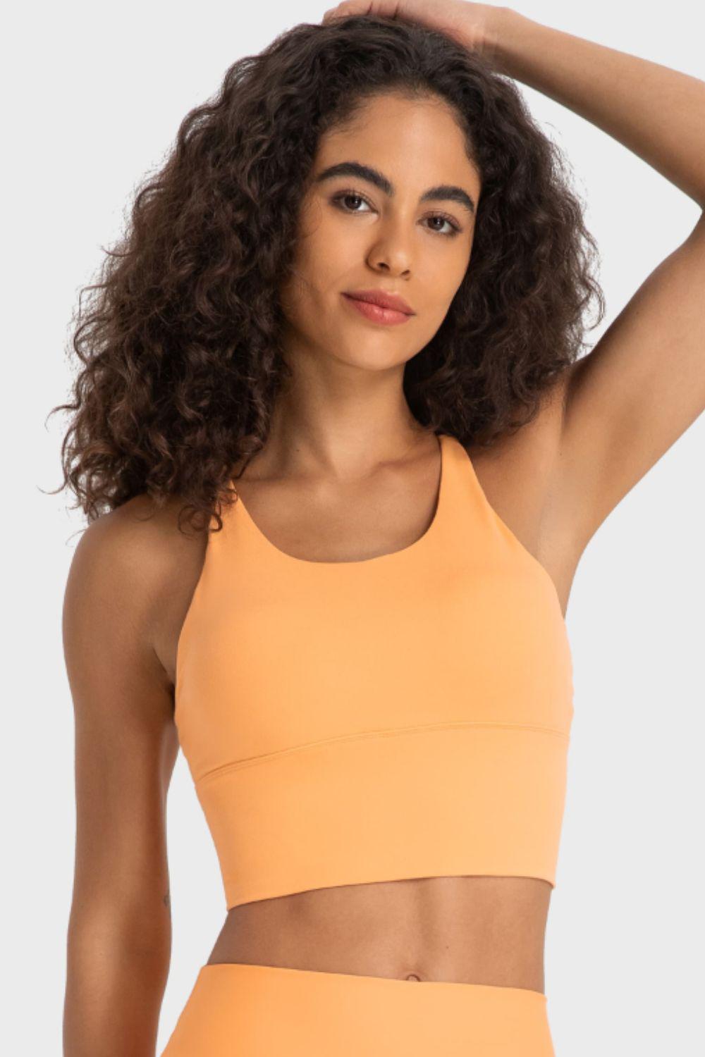 Crisscross Back Ladder Detail Sports Bra BLUE ZONE PLANET