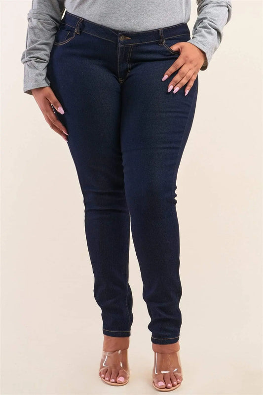 Curve Denim Pants Blue Zone Planet