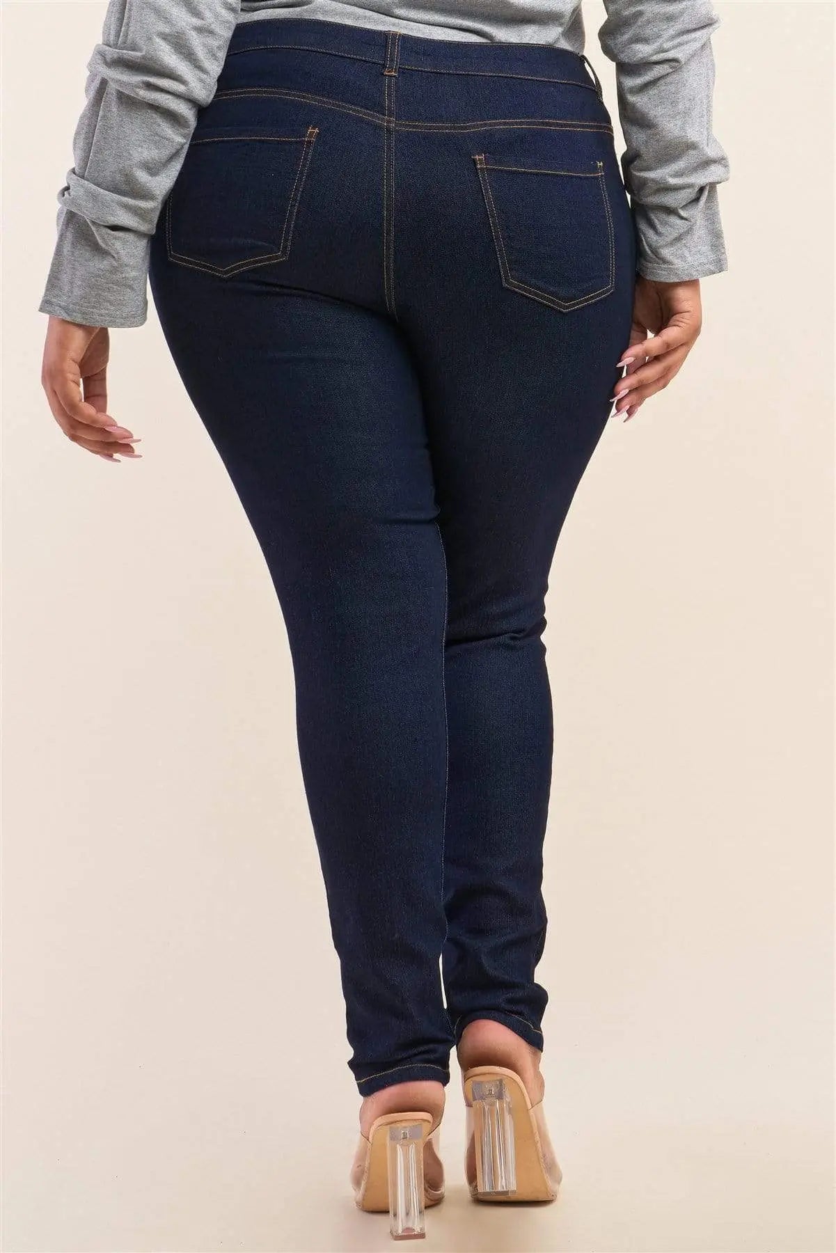 Curve Denim Pants Blue Zone Planet