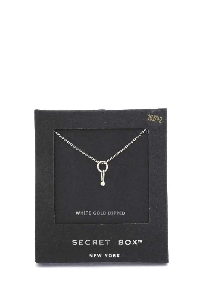 Dainty Ring Charm Necklace Blue Zone Planet