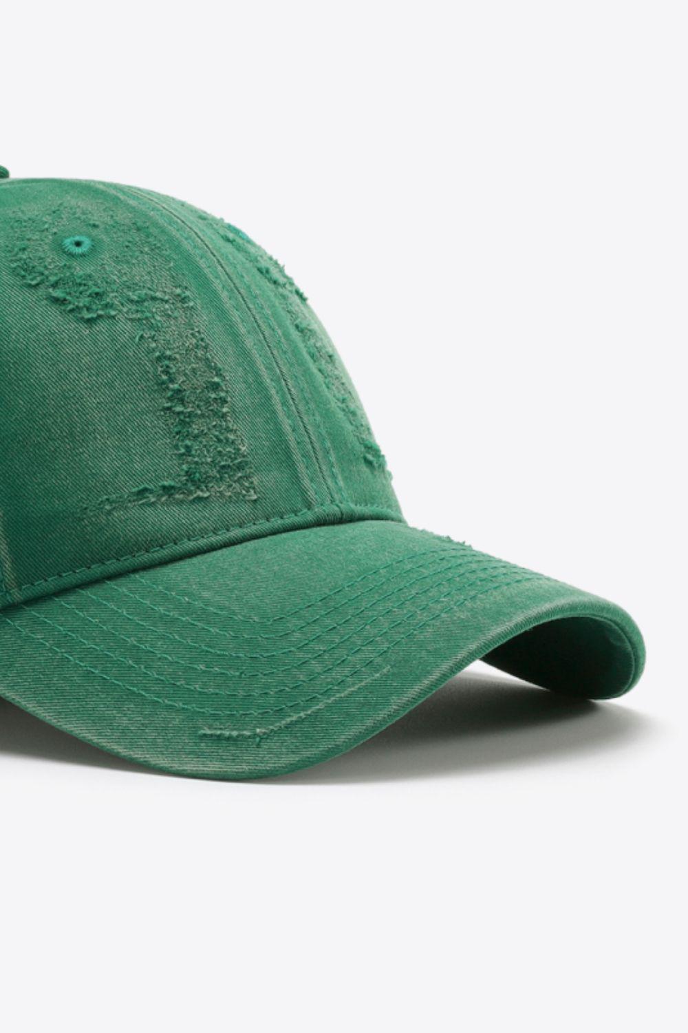 Distressed Adjustable Baseball Cap BLUE ZONE PLANET