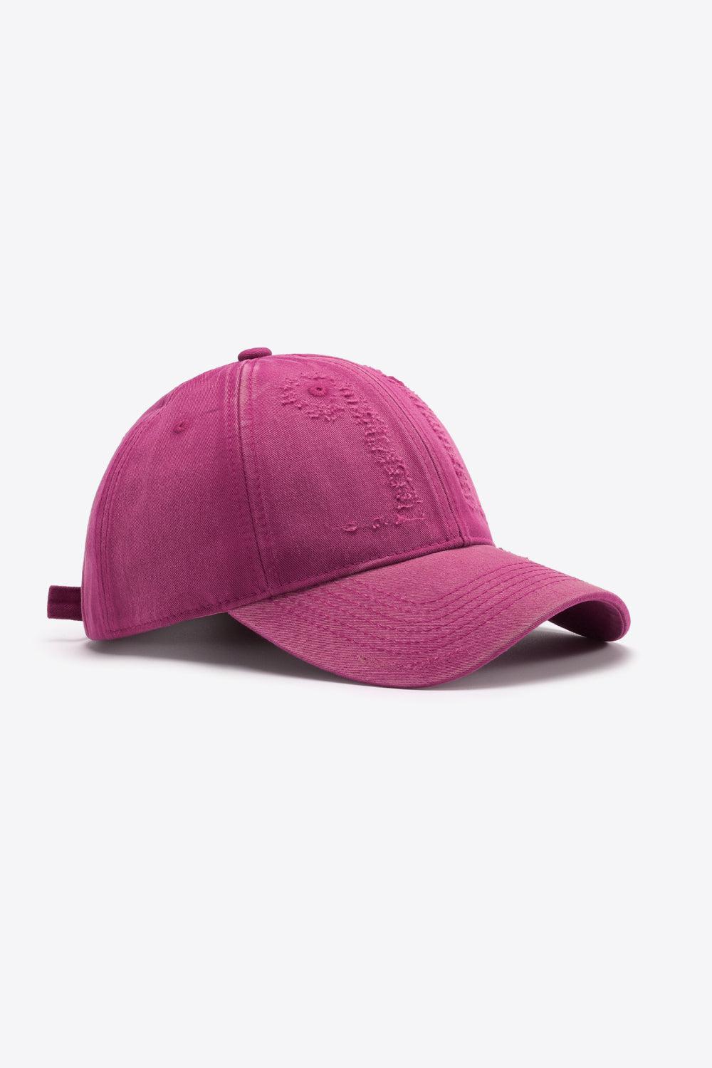 Distressed Adjustable Baseball Cap BLUE ZONE PLANET