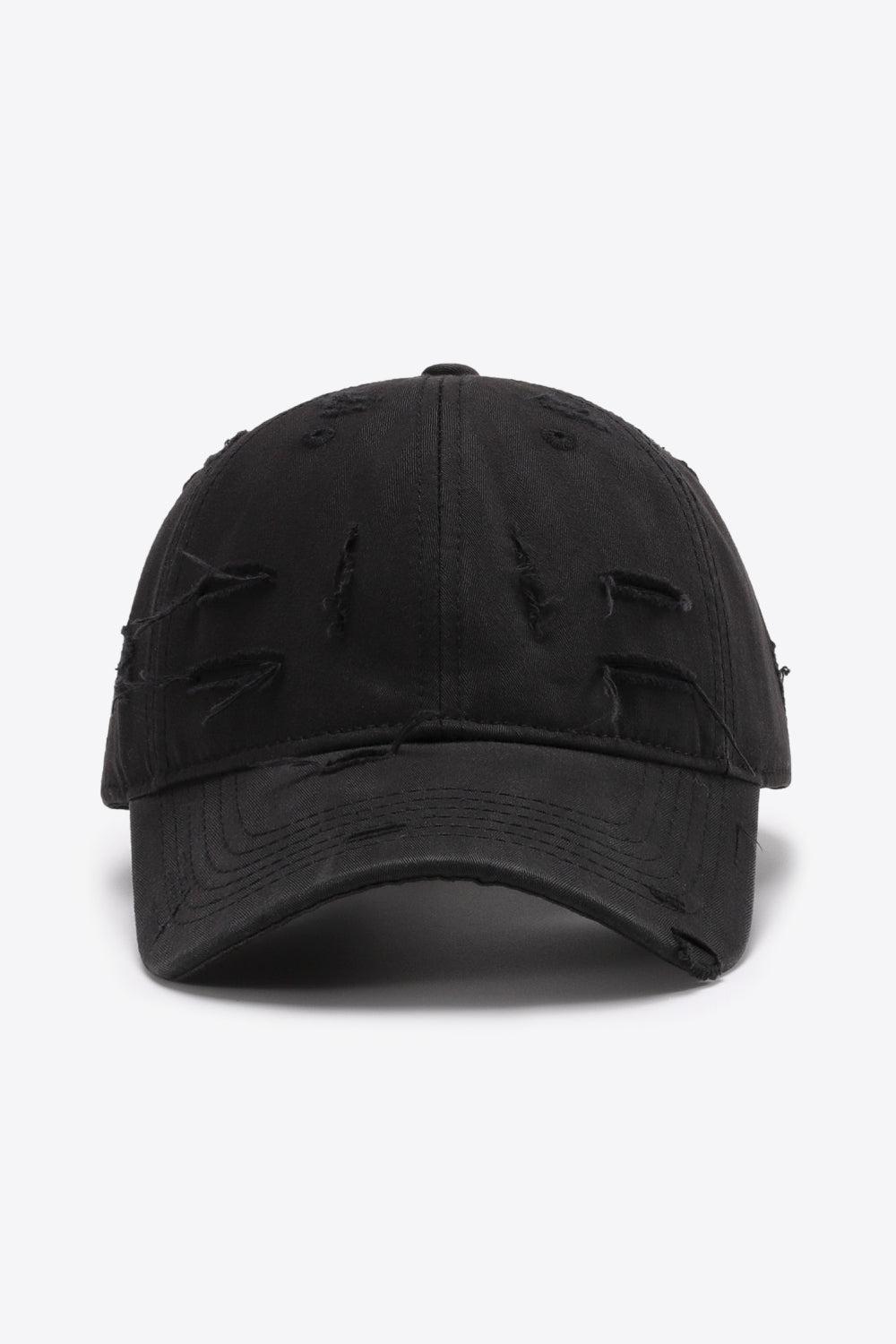 Distressed Adjustable Baseball Cap BLUE ZONE PLANET