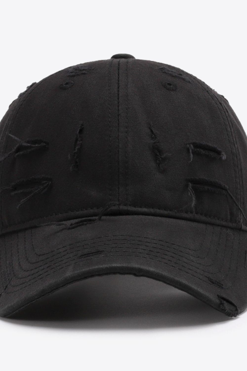 Distressed Adjustable Baseball Cap BLUE ZONE PLANET