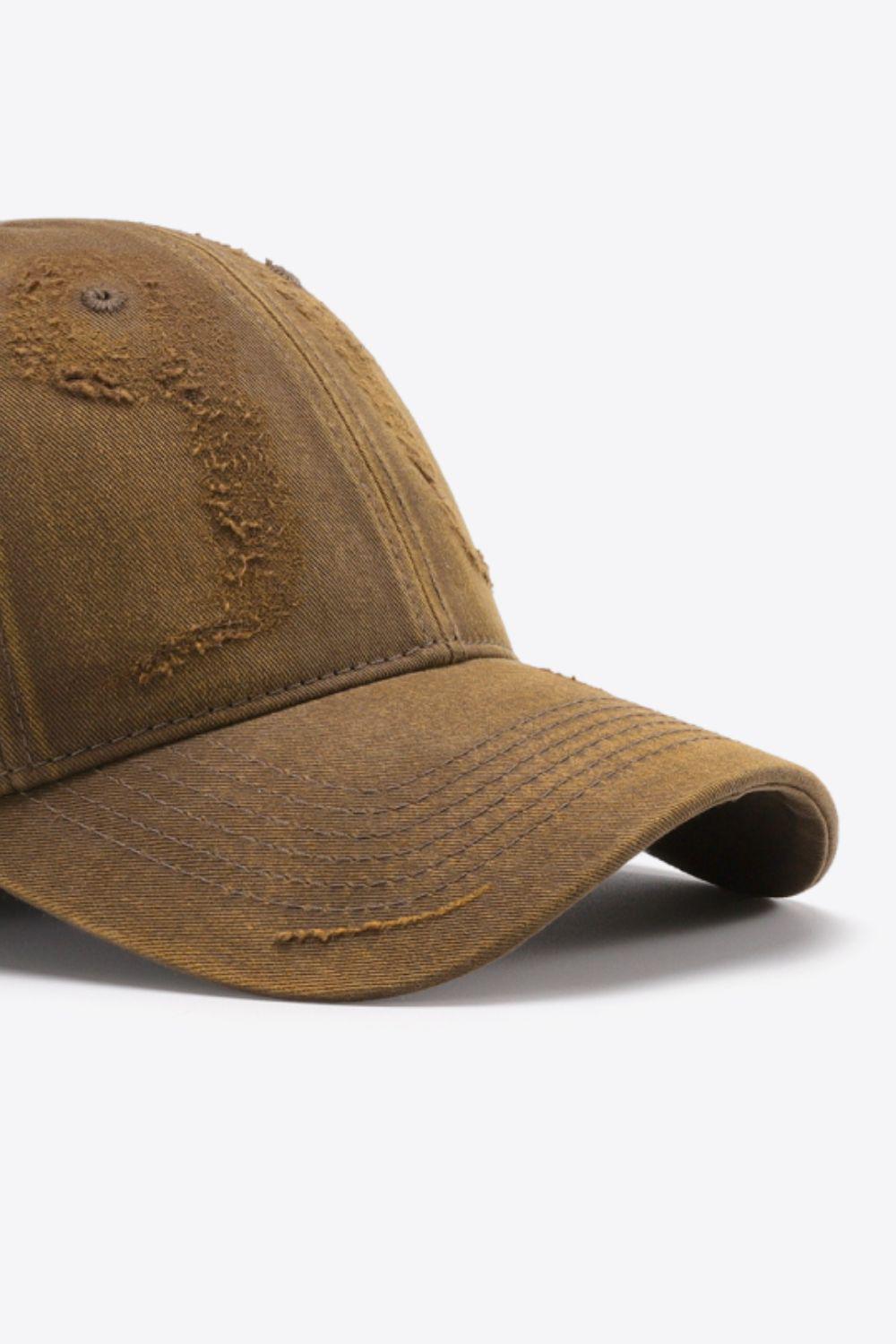 Distressed Adjustable Baseball Cap BLUE ZONE PLANET