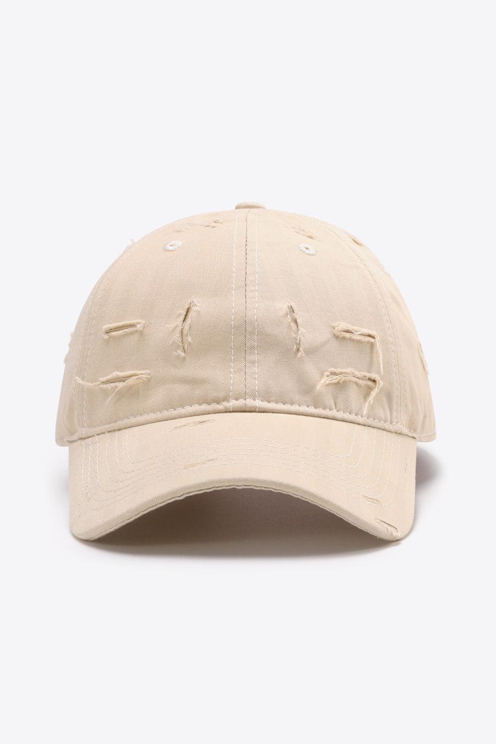 Distressed Adjustable Baseball Cap BLUE ZONE PLANET