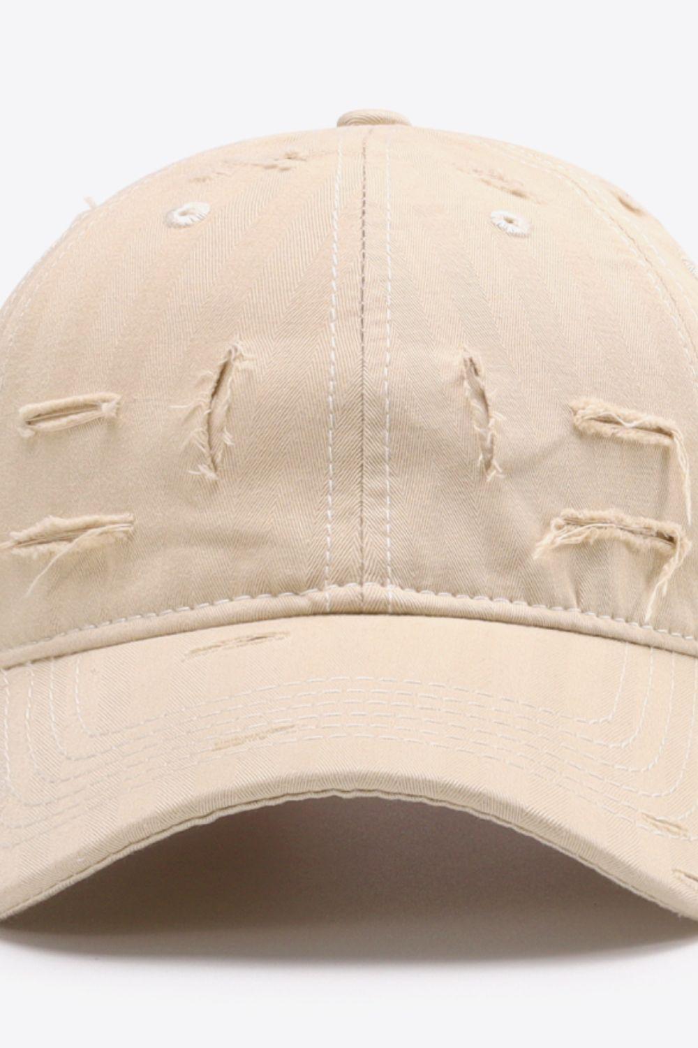 Distressed Adjustable Baseball Cap BLUE ZONE PLANET