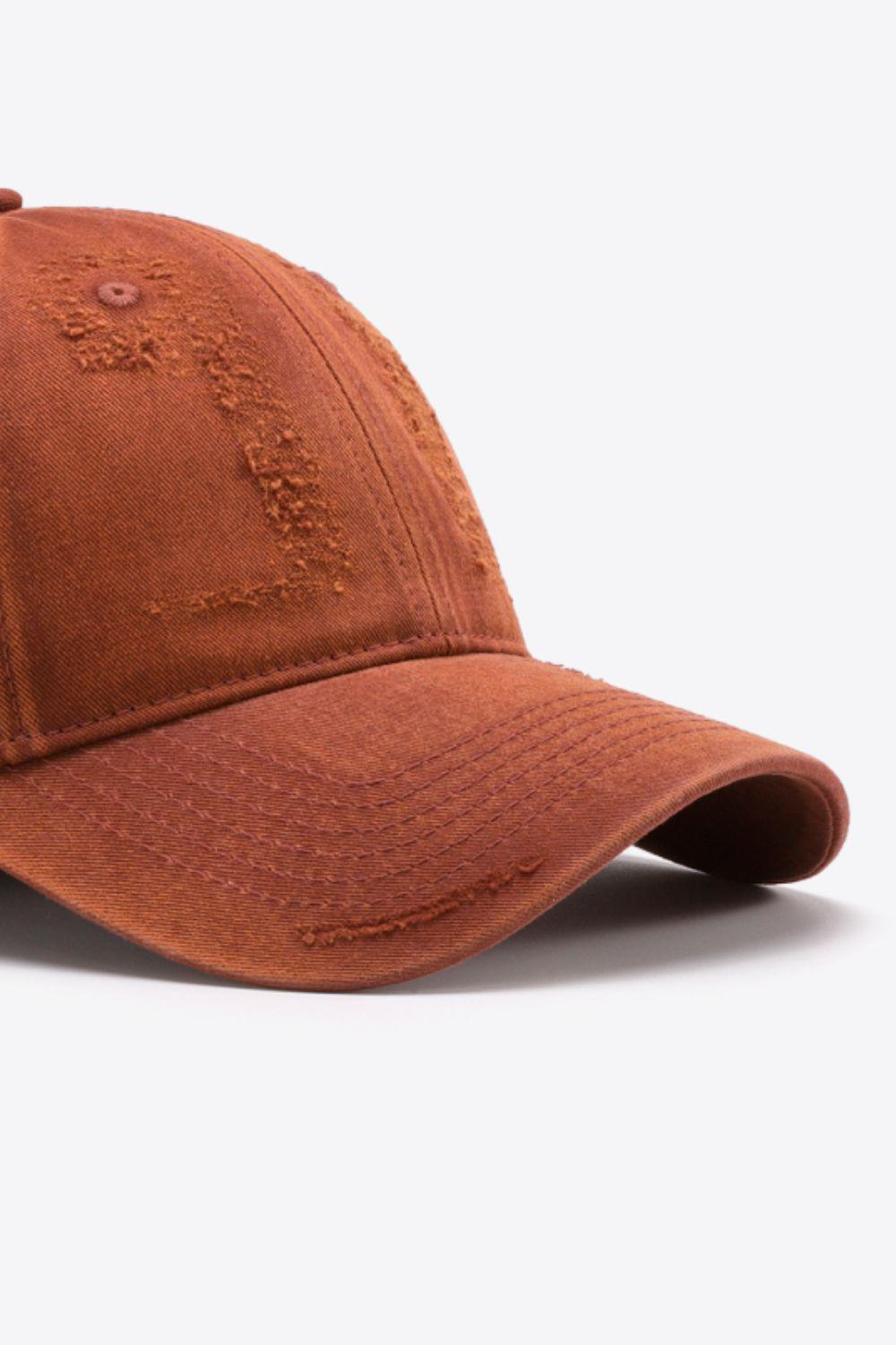 Distressed Adjustable Baseball Cap BLUE ZONE PLANET