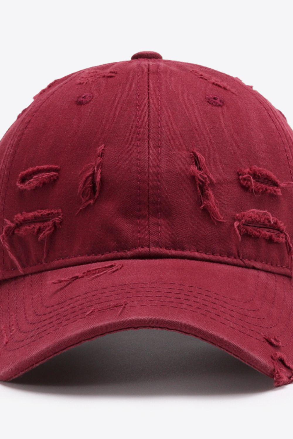 Distressed Adjustable Baseball Cap BLUE ZONE PLANET