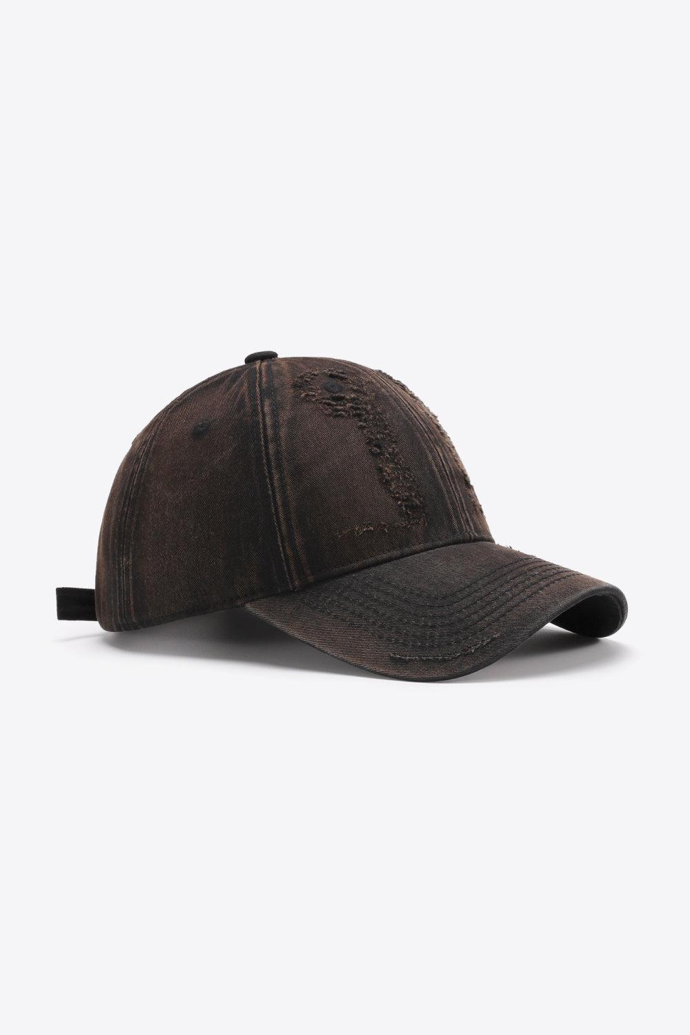Distressed Adjustable Baseball Cap BLUE ZONE PLANET